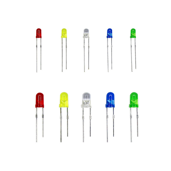 3mm Ultra Lyse LED-lys Lampe Emitter Dioder Sortiment Komponent Sæt Praktisk til DIY Elektrisk Enhed Diode Sæt DIY LED