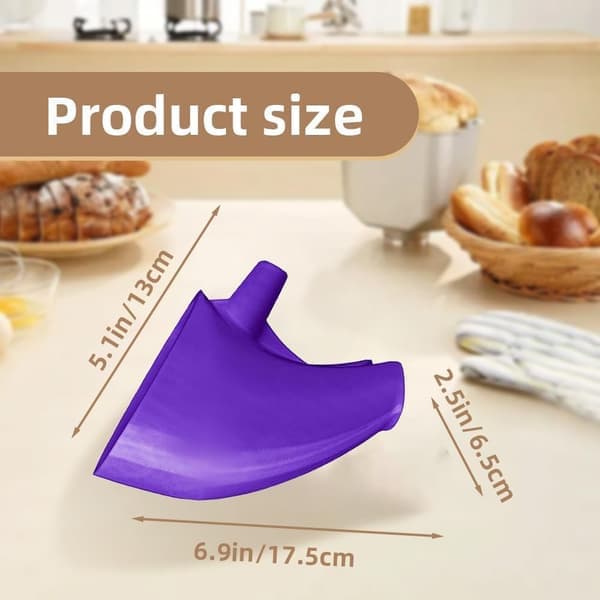 Flour Funnel for Kitchen Aid Mixer, Flour Funnel - Kitchen Machine Accessory, Easy Pouring Without Mess, Anti-Splash Accessory, Dishwasher Safe (Red)(Ho)