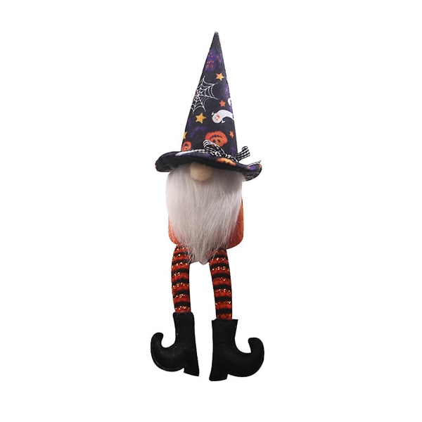 Halloween Gnome Käsintehty kääpiö pitkät jalat ruotsalainen Tomte Scandinavian Gnome Pöytäkoristelu Kodin maalaistalon sisustusType A