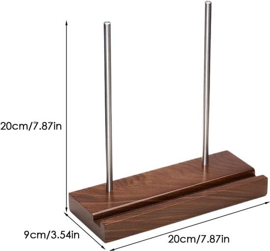 Platestativ – Vinylholder – Utstillingsstativ – Solid og robust design – Dekorativ og funksjonell aksent – For platespillertilbehør – Samlere