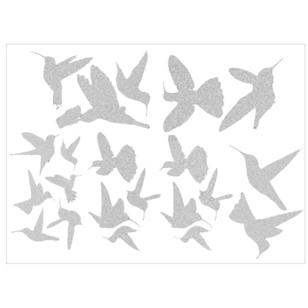 6 kpl Koti-koriste Pieni Lintujen Ikkunatarrat Lintujen Törmäyksen Estämiseen Ikkunalasille Turvallisuus Tarrat Valkoinen 12x7cm White 12x7cm