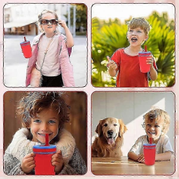 Flexible Straws with Sealing Lids, Universal Fit for Portable Hydration Lids, Eco-Friendly Leak-Proof Spout Inserts