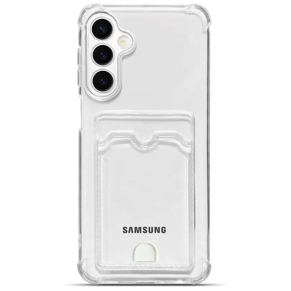 Samsung A56 Transparent Fodral Kortfack Plånboksfodral