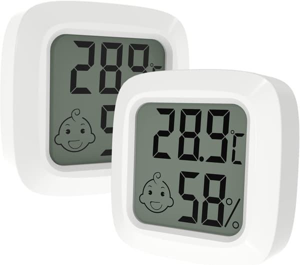 2 st inomhus termometer, liten digital hygrometer med hög noggrannhet