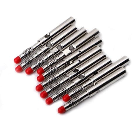 10 sett 4 mm hannhus stablebare bananplugger ledning loddetilkobling
