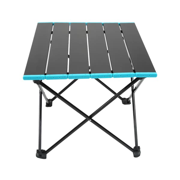 Sammenleggbart campingbord i aluminiumslegering, lett utendørs bærbart sammenleggbart bord med oppbevaringspose for piknikgrilling