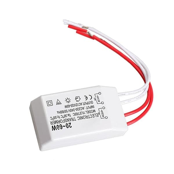 20-60W 12V Halogenlampe Elektronisk Transformator Spotlight Adapterenhet