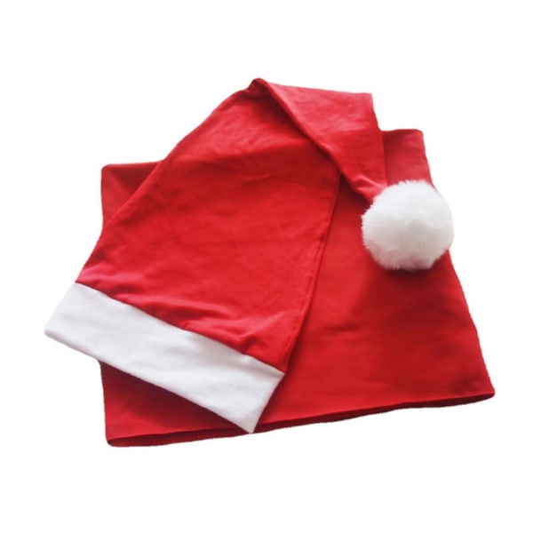 2-Pack Christmas Red Babymottak Teppe Beanie Sett Baby Christmas Swaddle Wrap Bandana Hat Nyfødt Fotografi Rekvisitter