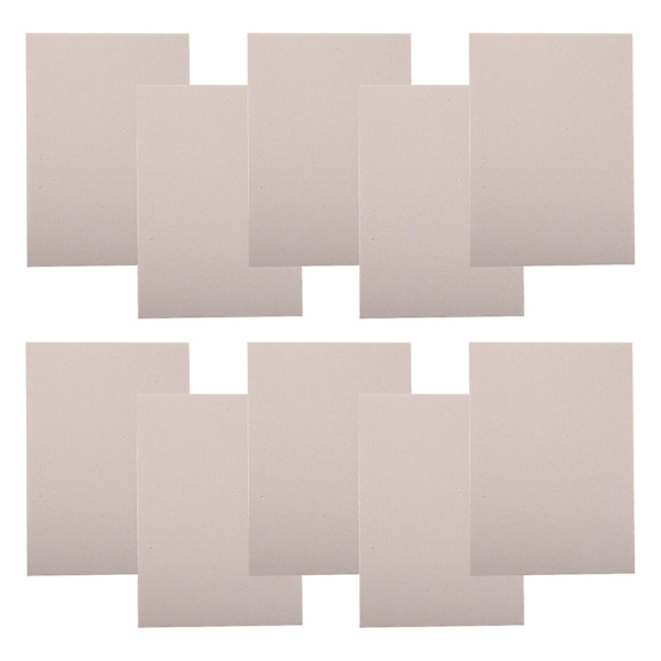 10 kpl Lasten DIY-Paperboard Käsintehty Paperboard Paksuuntunut Kaksipuolinen Paperboard Vaaleanharmaa 29,7X21X0,1