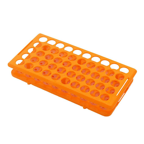 Rørholder Stativ Reagensglas Opbevaring Reagensglas Holder Samling Stativ Reagensglas Stativ Orange 24,5x12,5cm