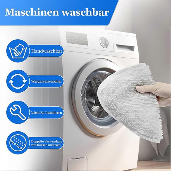 6 st M6 Mopprobot Mopp Torr Trasa Set Tillbehör Reservdelar Dammsugare