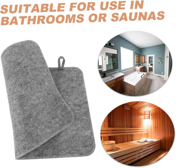 Thick Felt Sauna Cushion, Sauna Seat Protector, Heat Insulation Mat