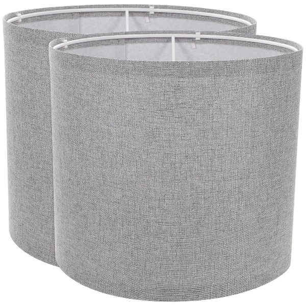 2 st Lamp Skärmar Linne Lamp Skydd Avtagbar Ljus Skydd Bordlampa Skärm För Hem Hotell Grå 64.5X18X Grey 64.5X18X0.2CM