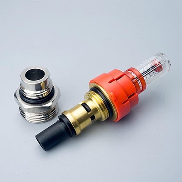 Floor heating system flow meter, room temperature and flow control device, replace flow meter for separator accessories
