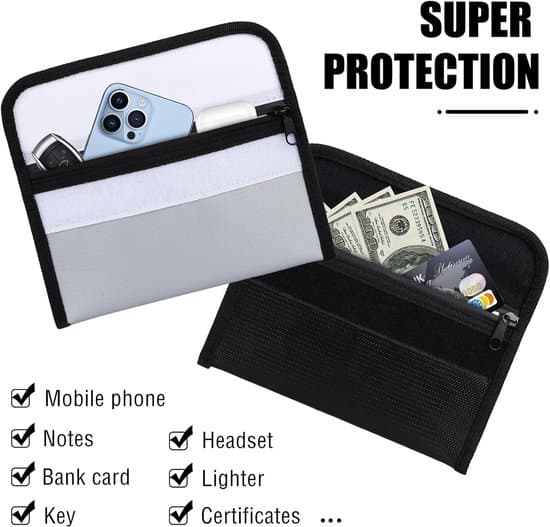 Fireproof Document Bags, Fireproof and Waterproof School Bag, Fireproof Folder for Documents, Passports, Banknotes and Storage