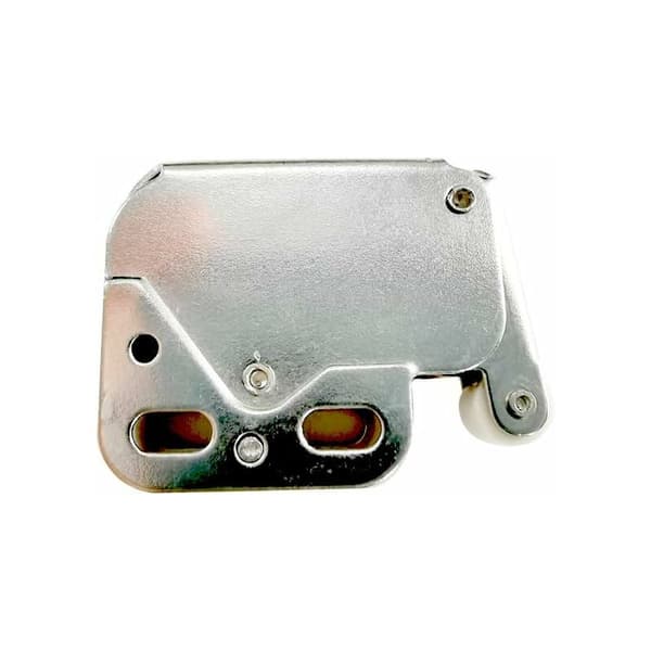 6 Pieces Cabinet Door Spring Latches, Spring Latch Door Lock Mini Latch with Catch Plate, Automatic for Hinged Doors with Screws