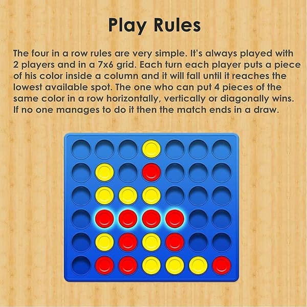 Pup Go Connect 4, 4 peräkkäin 6 lisäpalalla, Four in a