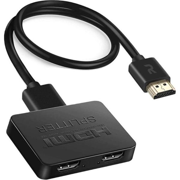 Relaatable® - HDMI Splitter 2-Port - HDMI Splitter 1 Input, 2 Outputs - 4K Resolution - Relaatable®