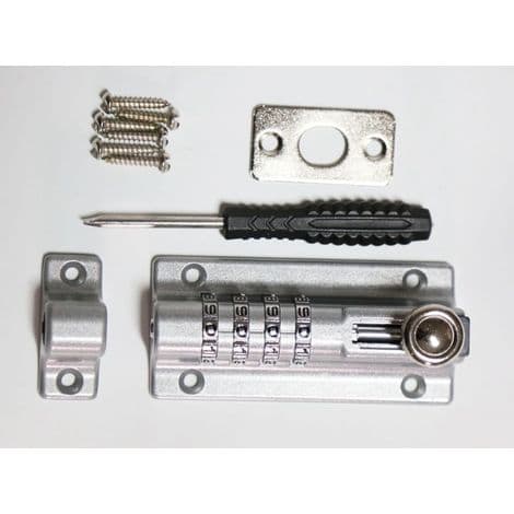 4-Digit Combination Lock - Keyless Mechanical Lock - Durable Zinc Alloy - Vertical/Horizontal Installation