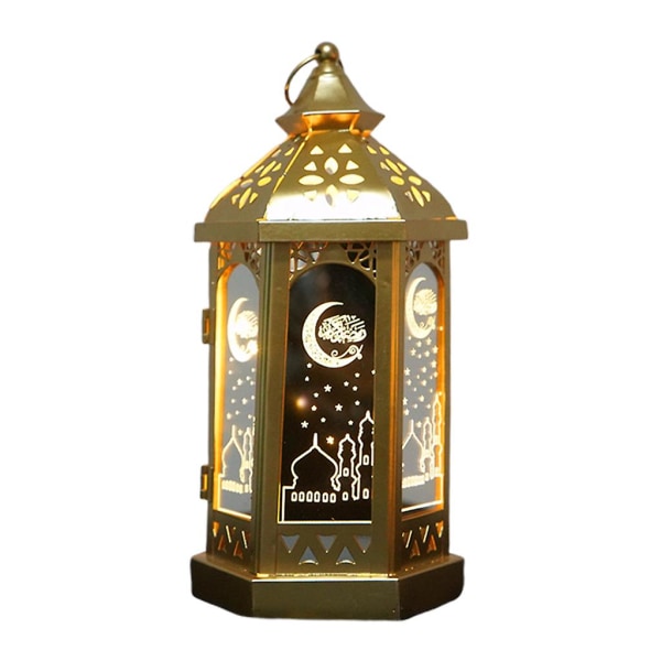 Teach Lamp Metal Led Nattlys Ramadan Dekorasjon