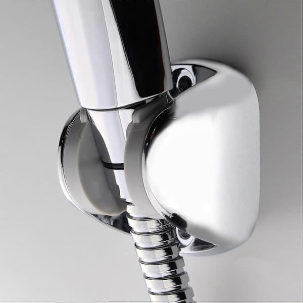 Wall Mounted Shower Bracket for Handheld Shower Head, Height Adjustable Holder - Large Angle