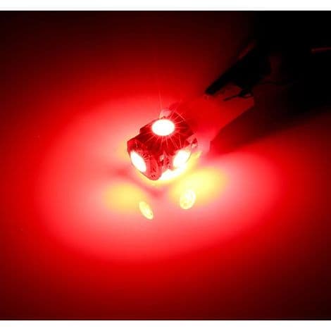 10-pack röda T10 W5W LED-billampor