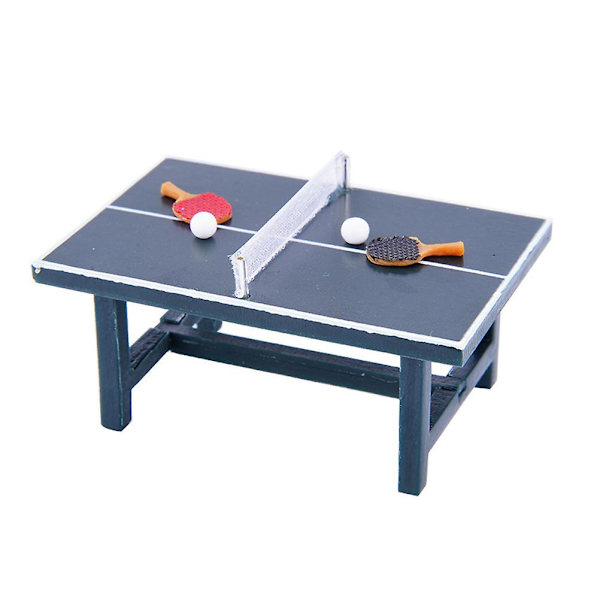 Bordtennisbord Leke Mini Bord Ornament Miniatyr Sportsutstyr Dukke Sportsleketøy