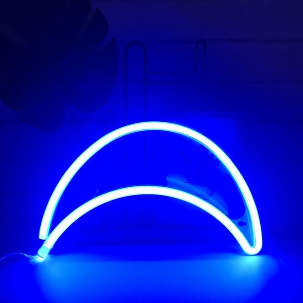 Kaunis Kuun Yövalo Lapsille, Led Kuu Neon Koristevalo, Jouluseinäkoriste, Syntymäpäiväjuhlat, Lastenhuone, Olohuone, Hääjuhlat