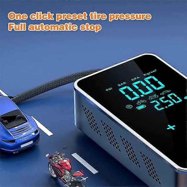 SUITU ST-9616C Bärbar Bildäcksluftpump Pekskärm Smart Trådlös Digital Display Däckpump Som visas Som visas