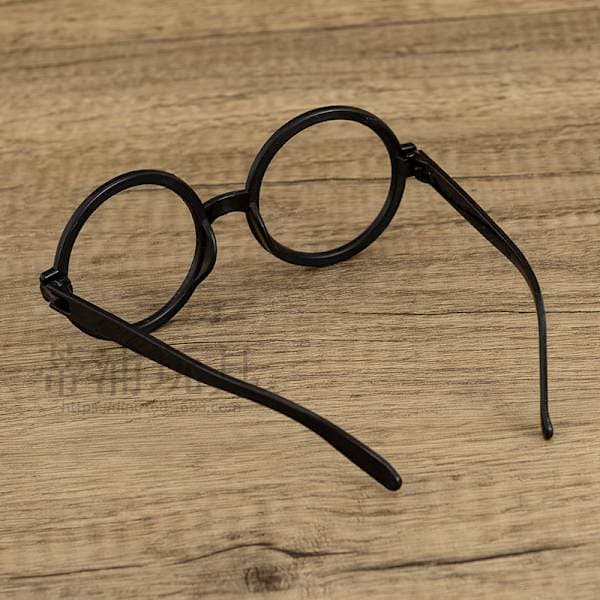 Halloween sorte runde brillestel Harry Potter-briller uden linser