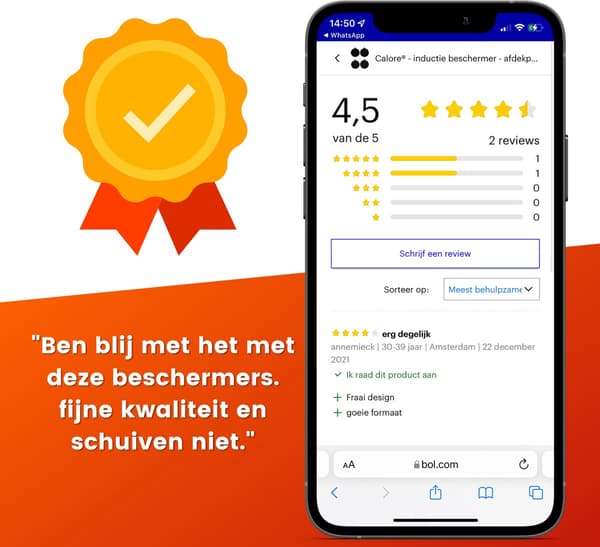 Induktionsbeskyttelse - Grydeunderlag - Sæt med 4 - 22 CM - Tåler op til 240 ºC - Silikone - Sort