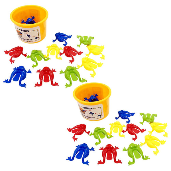 24st härliga studsande fingertryckande hoppleksak Pedagogisk leksak (slumpmässig färg)Slumpmässig färg11,5X8,5 Random Color 11.5X8.5CM
