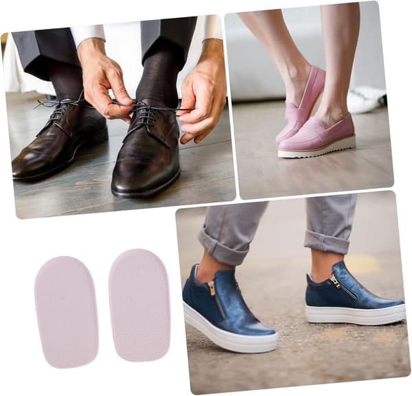 2 Pairs Height Increasing Insoles Invisible Shoe Inserts Heel Protector Support for Comfortable Walking