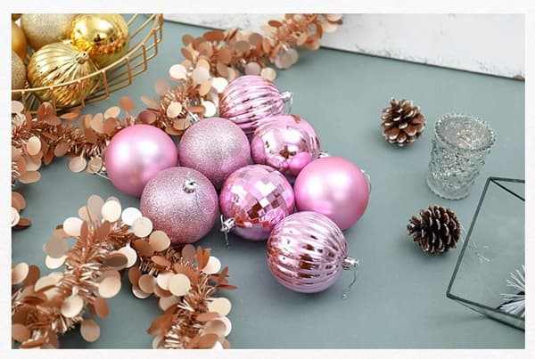 Julekuler Assorterte Hengende Dekorasjoner Knusesikre Kuler Ornament Sett Se