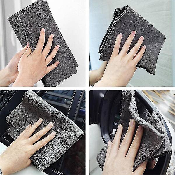 1-5 kpl Paksuuntunut Taikapuhdistusliina Raidoitta Matto Uusiokäyttöinen Mikrokuitu Puhdistusliina 50X50cm1kpl