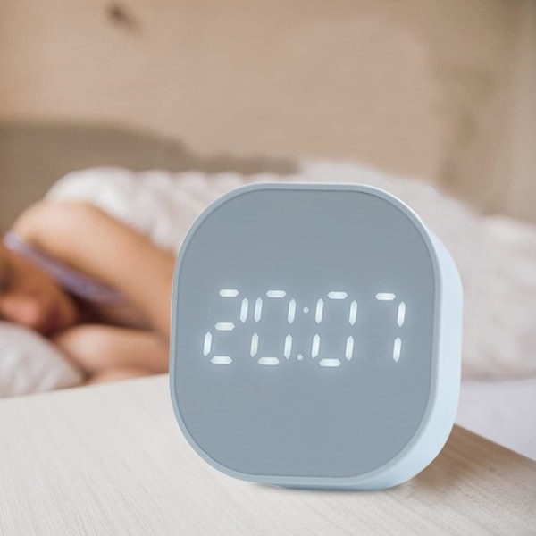 Digitale nattbordsklokker - Smart digital vekkerklokke med nattlys,Kreativ vekkerklokke Moro for barn Wake Up Lamp Alarm Clo
