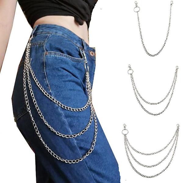 Jeans Kæder, Lommekæde Pengepungskæde Bæltekæder Bukser Kæder Hip Hop Bukser Kæde Nøglering Pengepungskæde Til Mænd Punk Rock Hip-hop Kæder Jeans Biker