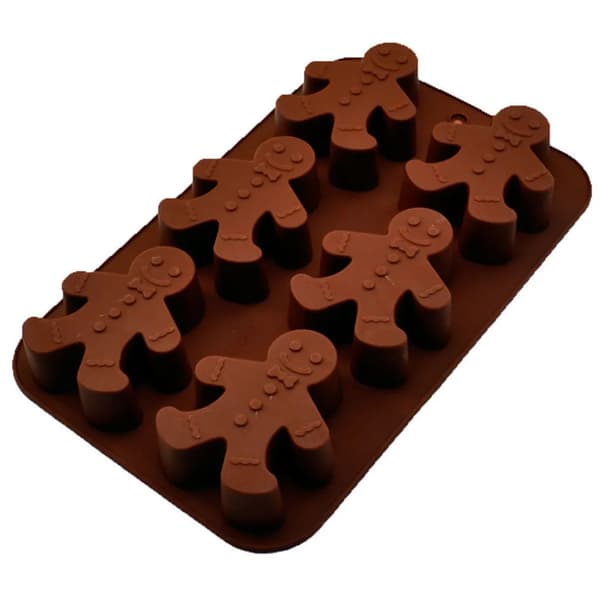 Generic Silicone Mold for Chocolate Gingerbread Man Dishwasher Safe
