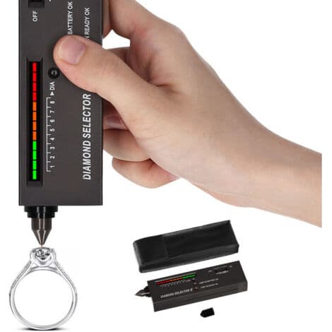 High-Precision Diamond Selector Gemstone Jewelry Detector Test Tool with Case for Beginners and Experts