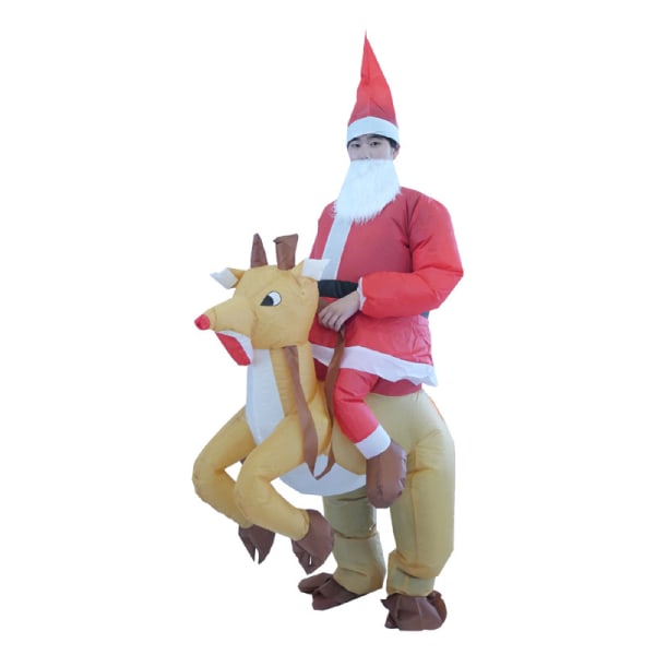 Inflatable clothing,Christmas Santa Claus Suit Funny Blow Up Adults Child Costume Cosplay Party,