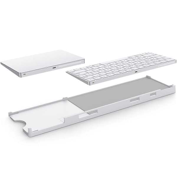 BESTAND Justerbart skrivebordsstativ til Apple Magic Trackpad 2/3/Magic Keyboard 2/3