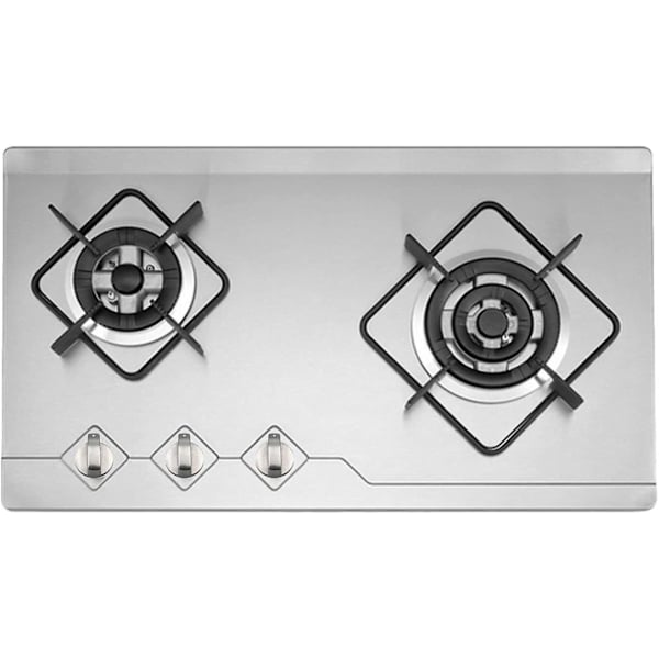 Gasskomfyr-knapper, 4 stk, Metall, 6 mm, Sølvfarget, Justeringsknapper for gasskomfyr eller ovn