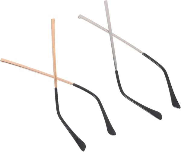 2 par metalbrille-stænger, brillearme, ben, erstatningsbriller, reparationssæt
