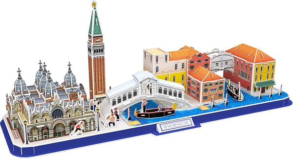 3D-palapeli, Venetsian kaupunkikuvan rakennussarja, 126 osaa