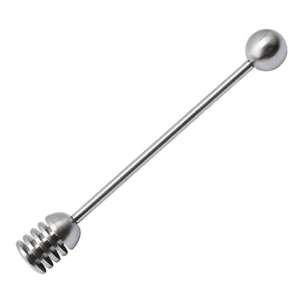 Stainless Steel Honey Stirrer Spoon Anti-rust Mixing Stick Tool For Honey Jam Jar Dispense(1pc, Silver)