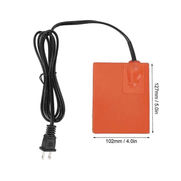 Silicone Heating Mat Silicone Rubber Heating Pad Electric Blanket Flexible Mat 102X127mm