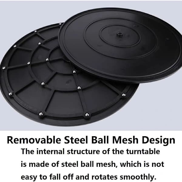 HA~20 cm Universal Roterende Plade, Solid 360° Roterende Urtepotteplade til Højttalere Bærbare Computere Skærme (20 cm)