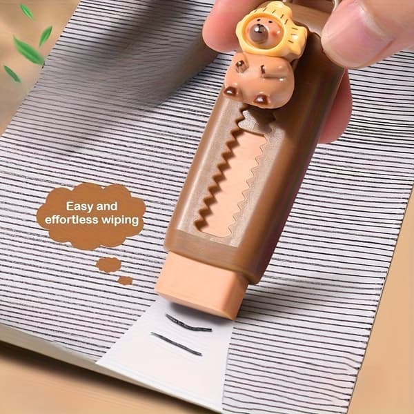 Push Pull Capybara Sudd Mjuka Skoltillbehör Rena Kladdfria Kontorsmaterial Studentgummi Satunnainen väri 1kpl Random Color 1pc