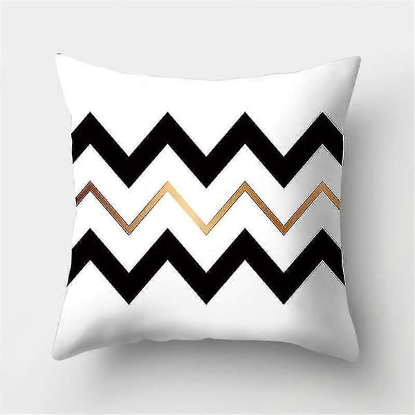 45*45cm Geometrisk tryk Polyester Dekorative Sofapuder Pudebetræk Blødt Pudebetræk Boligindretning Pudebetræk