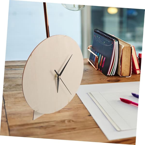 Empty Wooden Clock Dial for DIY Crafts, Round Painting Dial for Home Decor